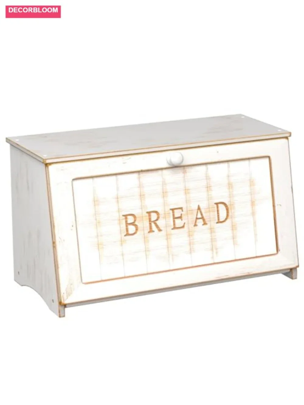 Vintage Bamboo Bread Box for Kitchen Countertop, Retro Design Storage